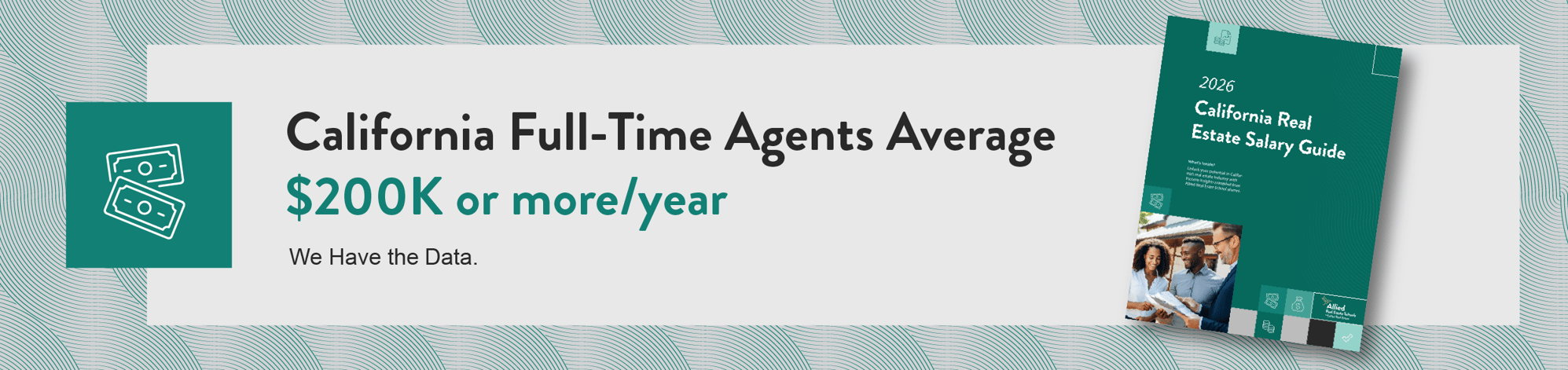 California full-time agents average $200K or more/year. We have the data. California full-time agents average $200K or more/year. We have the data.