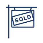 Sold sign icon